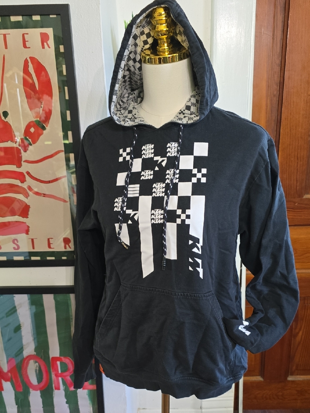 Vintage KTM Black Graphic Pullover Hoodie
